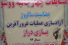 قهرمانی تیم سرپل زهاب در رقابتهای ووشو گرامیداشت شهدای بازی دراز 