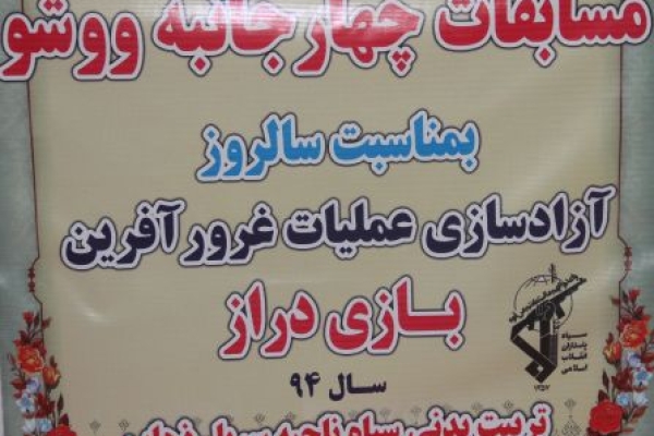 قهرمانی تیم سرپل زهاب در رقابتهای ووشو گرامیداشت شهدای بازی دراز 