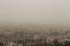 طوفان شديد سرپلذهاب را فرا گرفت / بوي خاك همه شهر را فراگرفت