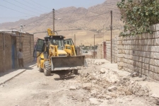 اجرای طرح تعویض شبکه داخلی آبرسانی روستاهای شهرستان