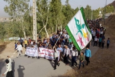 برگزاری همایش پیاده روی گرامیداشت هفته دفاع مقدس در سرپلذهاب 