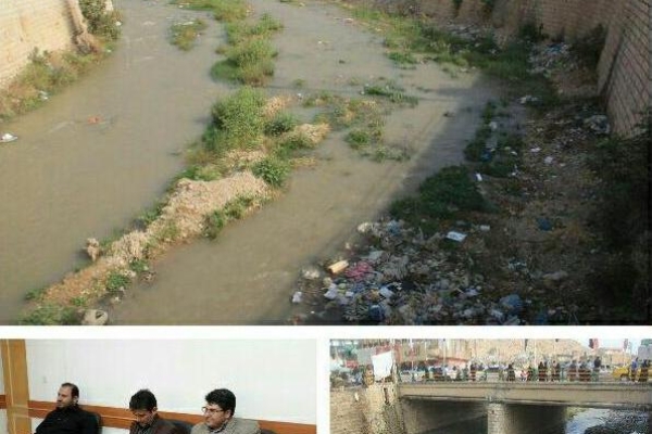 آلوده شدن رودخانه مرکزی شهر با طعم فاضلاب / وقتی یک فرصت گردشگری به مکانی برای دفن زباله ها تبدیل می شود