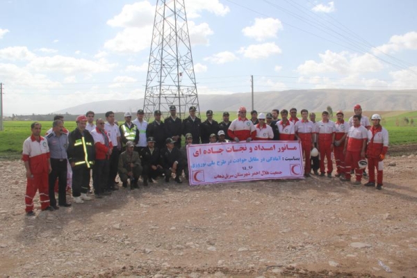 برگزاری مانور امداد ونجات جاده ای در شهرستان