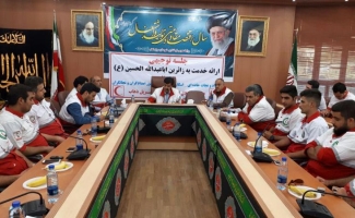 ساماندهی ۶۰ امدادگر جهت ارائه خدمات به زائرین اربعین  