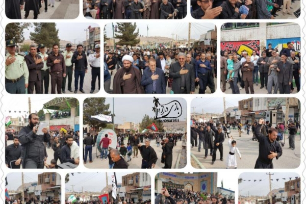 بیرق‌های عزاداری اربعین حسینی در سرپلذهاب به اهتزاز درآمد/شور عزاداری «جاماندگان از اربعین» در شهرستان