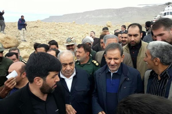 معاون اول رئیس‌جمهور وارد سرپل ذهاب شد