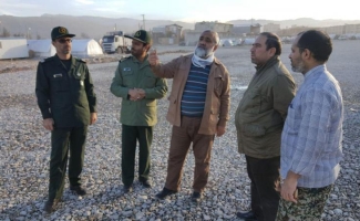 بازدید سردار نقدی از مناطق زلزله زده شهرستان سرپل ذهاب