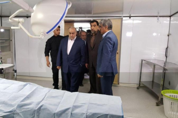  بیمارستان موقت بانگر در منطقه زلزله زده سرپلذهاب افتتاح شد