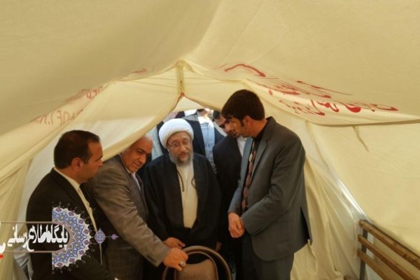  حضور بی واسطه رئیس دستگاه قضا میان زلزله زدگان سرپل ذهاب