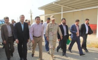 بازدید مدیر کل امنیتی استانداری کرمانشاه و فرماندار سرپل ذهاب از زیرساخت های بازارچه مرزی تیله کوه 