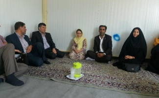 دیدارو دلجوئی مسئولین استانی و شهرستانی سرپل ذهاب ازمحل اسکان کودکانی که والدین خود را در زلزله سال گذشته از دست دادند 