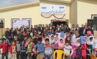 برگزاری آئین افتتاح مدرسه 6 کلاسه قره بلاغ اعظم در سرپل ذهاب 