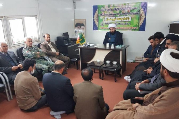 دیدارکارکنان اداره اوقاف و امور خیریه سرپل ذهاب با امام جمعه شهرستان