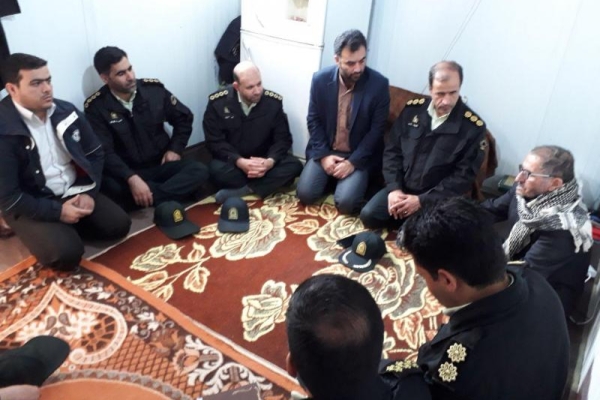 دیدار با خانواده های جانبازان و آزادگان سرافرازنیروی انتظامی شهرستان