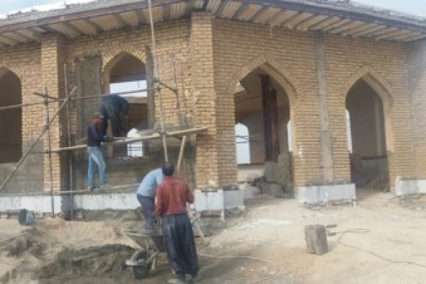 بازدید از روند ساخت مساجد روستایی در سرپل ذهاب