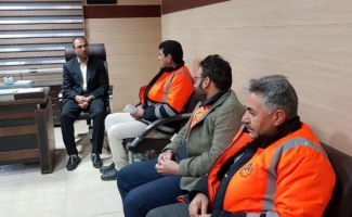 دیدارکارکنان راهداری و حمل و نقل جاده ای سرپلذهاب با فرماندارشهرستان