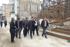 بازدید معاون عمرانی استانداری کرمانشاه ازمحلات تحت پوشش بازسازی بنیاد مسکن استان خراسان رضوی مستقر در شهر سرپل ذهاب 