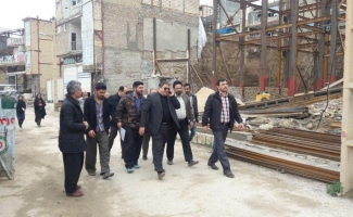 بازدید معاون عمرانی استانداری کرمانشاه ازمحلات تحت پوشش بازسازی بنیاد مسکن استان خراسان رضوی مستقر در شهر سرپل ذهاب 