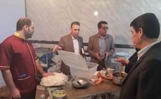 از رستوران ها و مراکز عرضه غذا درسطح شهر سرپل ذهاب بازدید بعمل آمد