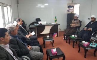 دیدارمسئولان جهاد کشاورزی سرپل ذهاب با امام جمعه شهرستان به مناسبت هفته جهاد کشاورزی