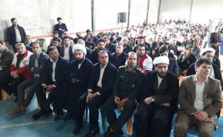 جشن چهلمین سالگرد پیروزی انقلاب اسلامی در روستای بزمیرآباد در سرپل ذهاب برگزار شد