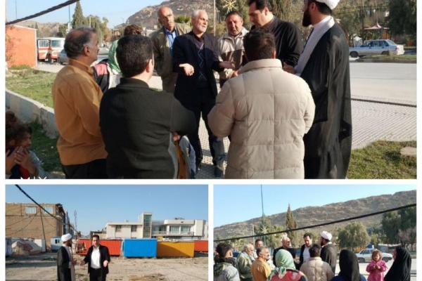 جانمایی مکان جدید برای ساکنین در کانکسهای اسکان موقت در فضاهای سبز و پارکهای شهرستان