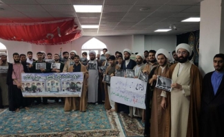 اجتماع اساتید و طلاب حوزه علمیه باقرالعلوم (‌ع)سرپلذهاب در محکومیت اقدام بی شرمانه آمریکا علیه سپاه پاسداران 