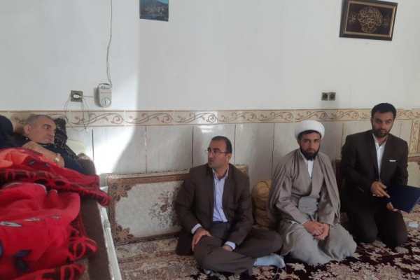تفقد و دلجویی از دو خانواده  جانباز ضایعه نخایی در شهرستان سرپل ذهاب