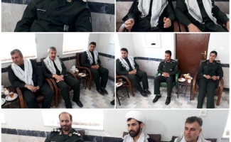 پوشش لباس سپاه پاسداران بر تن رئیس و پرسنل کمیته امداد سرپل ذهاب و دیدار با فرمانده سپاه ناحیه
