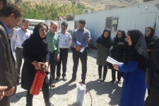 برگزاری کارگاه آموزشی اطفاء حریق در شبکه بهداشت و درمان شهرستان