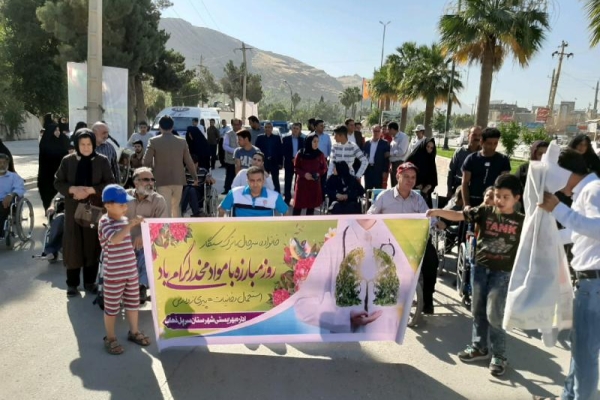 برگزاری همایش ویلچررانی بمناسبت هفته مبارزه باموادمخدر