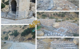 پیشرفت ۶۰ درصدی پروژه سنگ فرش طاق گرا 