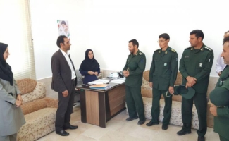 دیدار جانشین فرماندهی و پرسنل سپاه ناحیه با کارکنان ادارات بهزیستی و تامین اجتماعی شهرستان