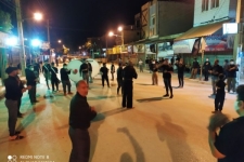 مردم عزادار سرپلذهاب در شب  سوم محرم الحرام اشک ماتم ریختند