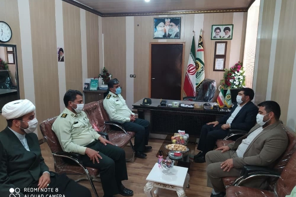 دیدارفرمانده انتظامی سرپلذهاب با رئیس دادگستری ودادستان شهرستان