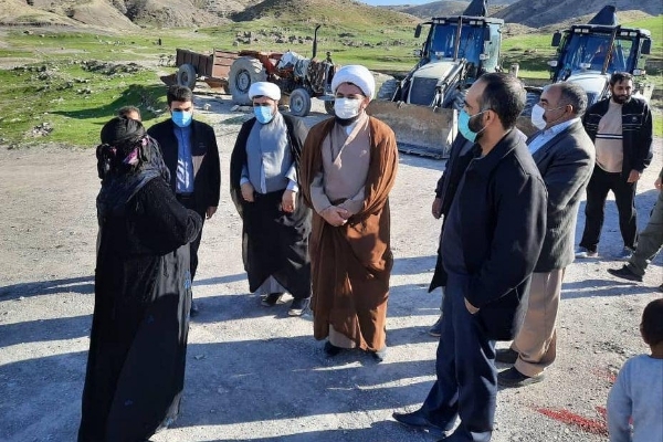 بازدید امام جمعه جهادی شهرستان از روستای محروم قرژاله دهستان جگیران