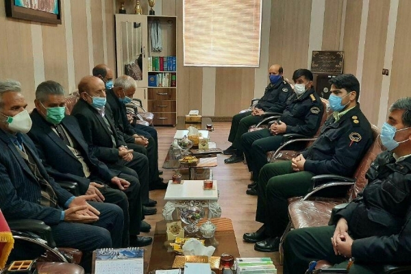 دیدار جمعی از آزادگان سرافراز با فرمانده انتظامی سرپل ذهاب