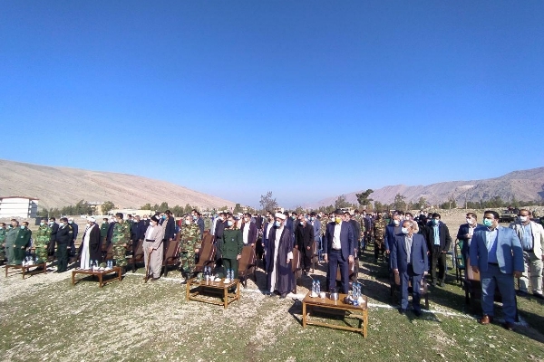 برگزاری مراسم بزرگداشت شهدای ۱۶ اسفند سال ۱۳۶۳ در محل پادگان ابوذر  شهرستان سرپل ذهاب