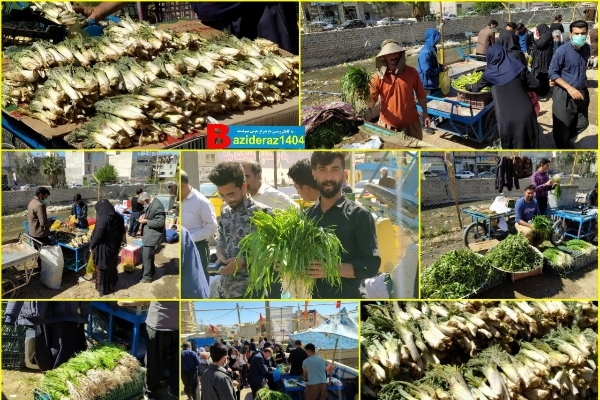 بازار داغ فروش گیاهان خوراکی در سرپل ذهاب