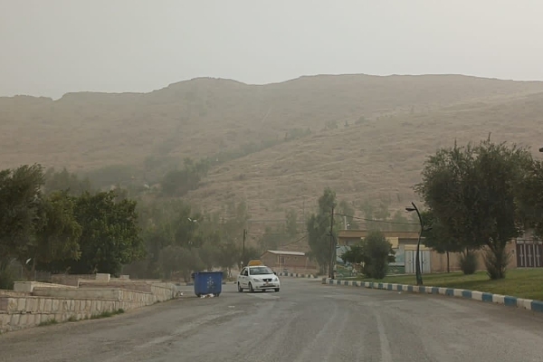 گردو خاک در سرپل ذهاب