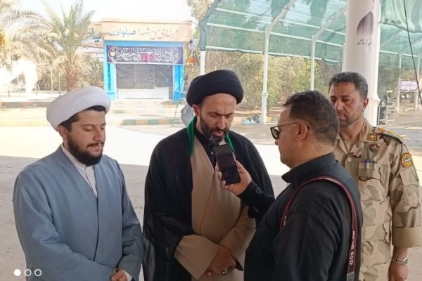 برگزاری برنامه های مختلف فرهنگی و ارائه خدمت در موکب الحسین شهدا فراجا در نقطه صفر مرزی در پایانه خسروی