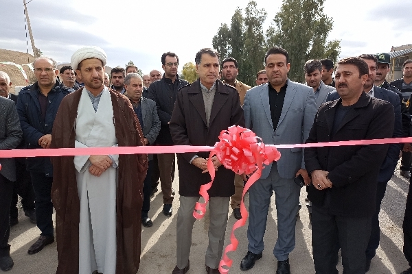 افتتاح دو طرح عمرانی و خدماتی در شهرستان