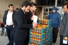 بازدید سرزده کارگروه تنظیم بازار جهاد کشاورزی شهرستان سرپل ذهاب از میدان میوه و تره بار