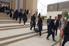 دومین گروه از دانش آموزان دختر سرپل ذهاب به اردوی فرهنگی زیارتی راهیان نور غرب کشور اعزام شدند