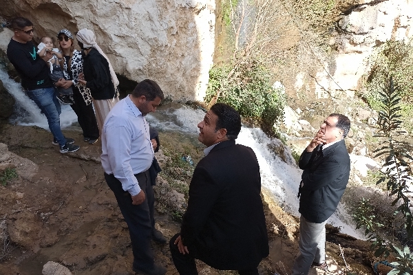 بازدید فرماندار شهرستان از آبشار پیران