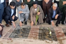 غبارروبی مزار شهدای شهرستان سرپل ذهاب بمناسبت سالروز شهادت شهید مطهری و گرامیداشت هفته مقام معلم