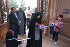 افتتاح نمایشگاه آثار دستی شرکت دانش آموزان شرکت کننده در طرح شهر من شهر نماز سرپل ذهاب