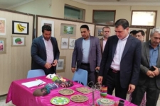 برگزاری نمایشگاه دست سازه ها وآثار هنری برگزیده ی دانش آموزان دختر شهرستان سرپل ذهاب