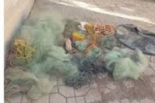 کشف و ضبط و جمع آوری بیش از چهارصد متر تور ماهیگیری و چندین قطعه ماهی از متخلفین صید غیر مجاز