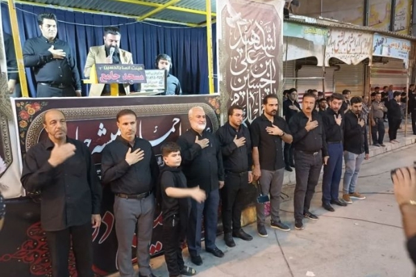عزاداری عاشقان حسینی در شب هفتم محرم منسوب به حضرت علی‌اصغر (ع) در سرپل‌ذهاب